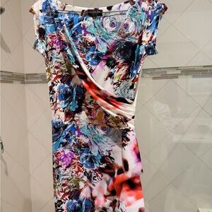 Chiara Boni Colorful Floral Mini Dress